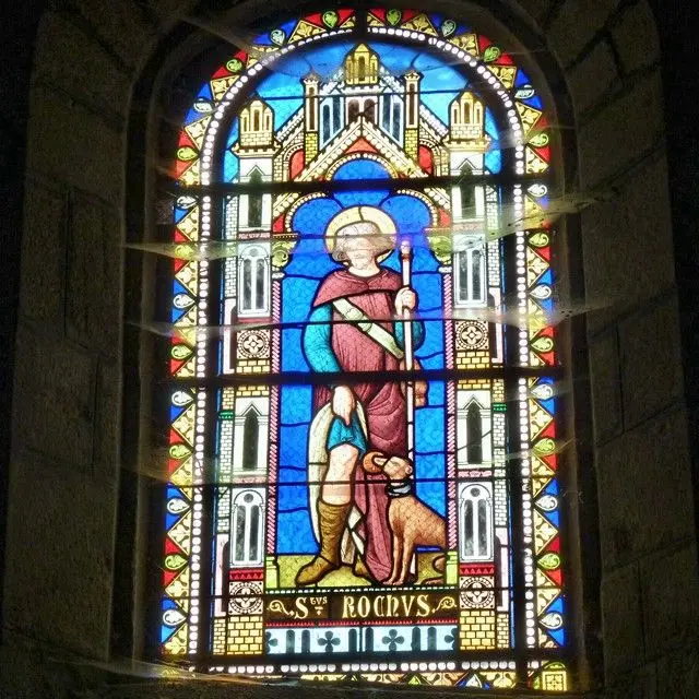 Vitrail représentant Saint-Roch_3