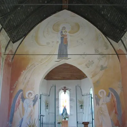 Fresques à l'intérieur de la chapelle © Maïté Labat-Taillebois._2