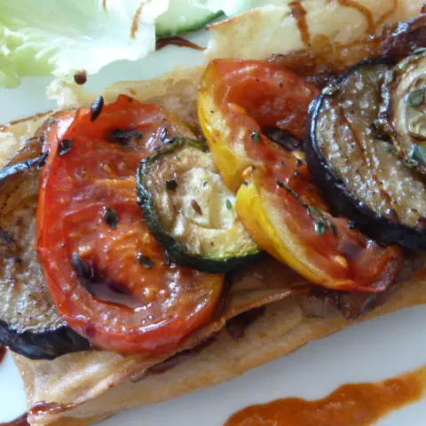 tarte fine aux légumes d'été