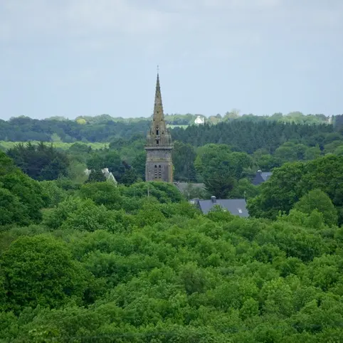 Eglise de Lanvellec vue du Merdy  Yvon Le Penven