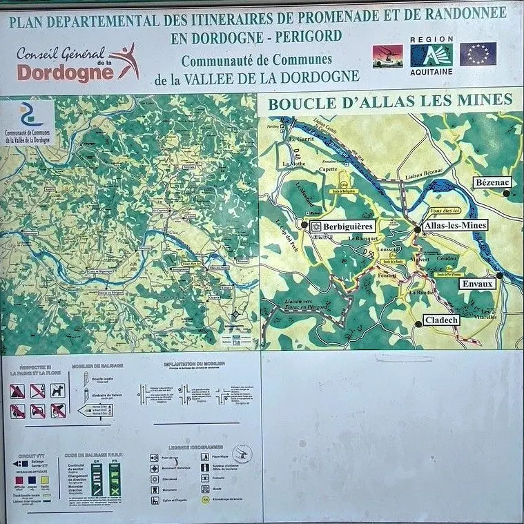 ALLAS-LES-MINES-Boucle de la Roudie-Panneau d'appel