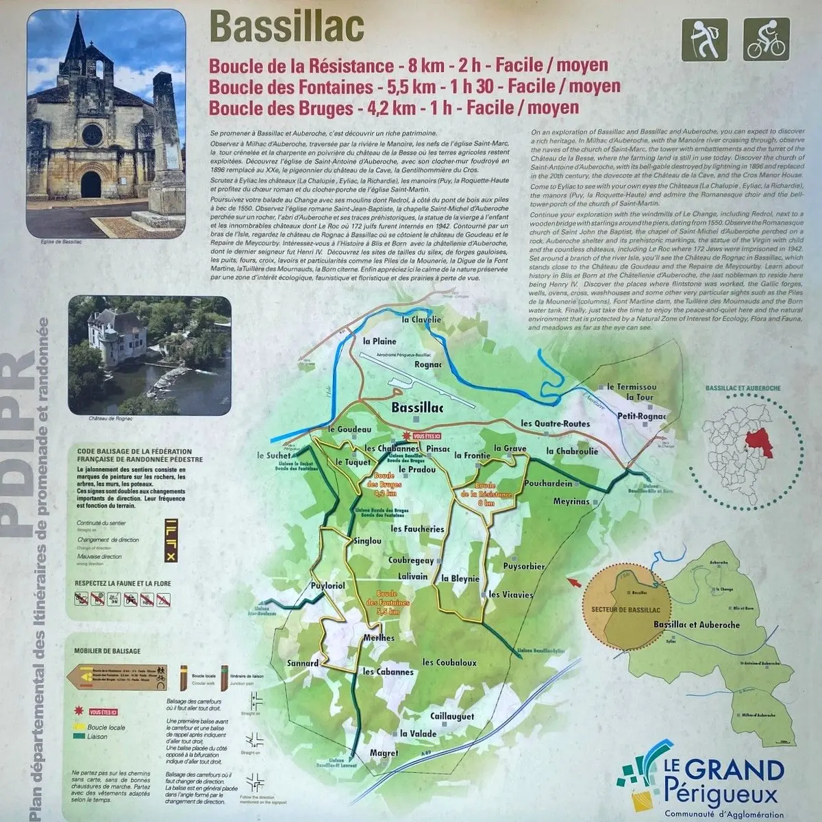 BASSILLAC-Boucles de Fontaines-Panneau d'appel