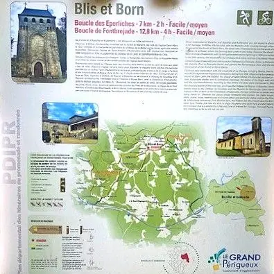 Blis et Born-Boucle de Fontbrejade-Panneau d'appel