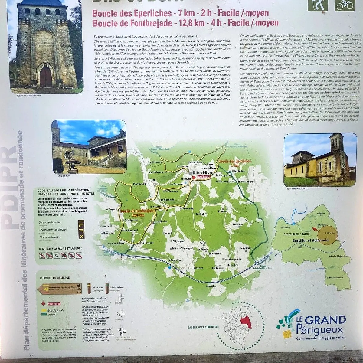 Blis et Born-Boucle des Eperliches-Panneau d'appel