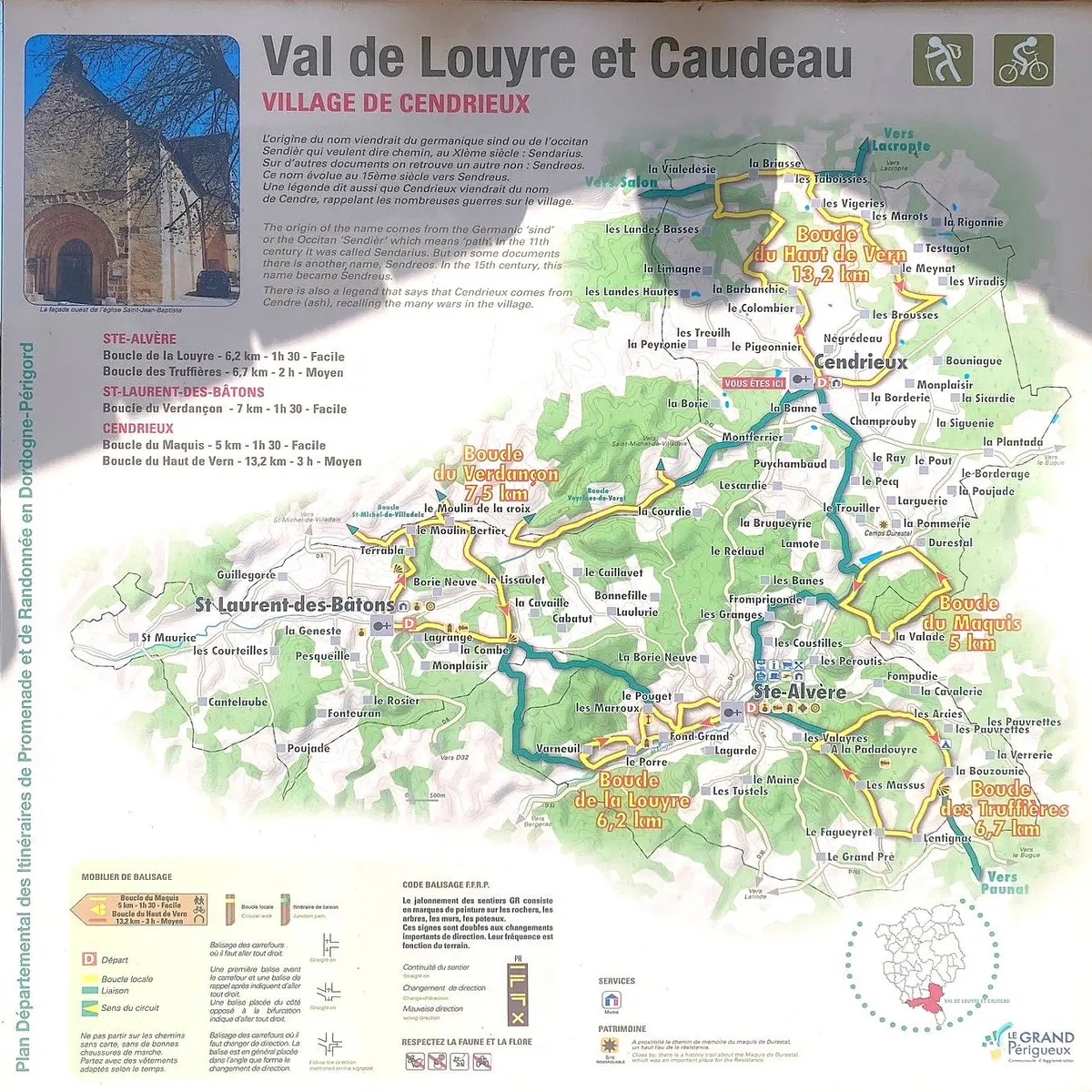 CENDRIEUX-Boucle du Maquis-Panneau d'appel