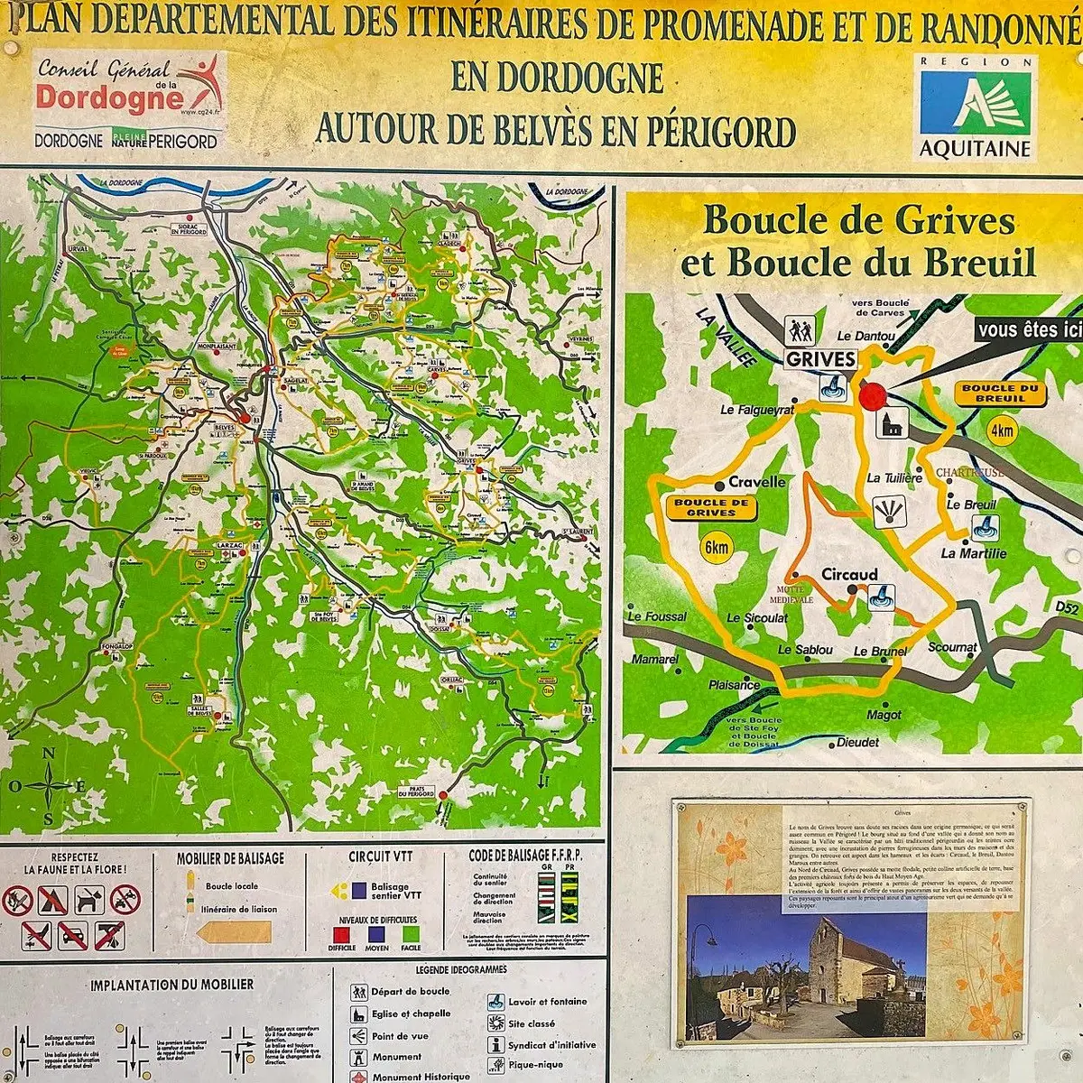 GRIVES-Boucle du Breuilh-Panneau d'appel