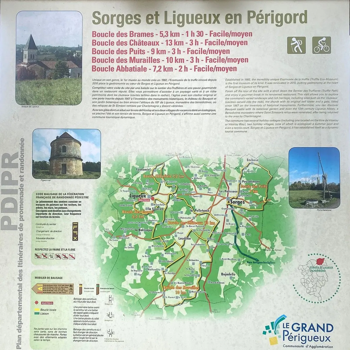 LIGUEUX-Boucle des Brames-Panneau d'appel