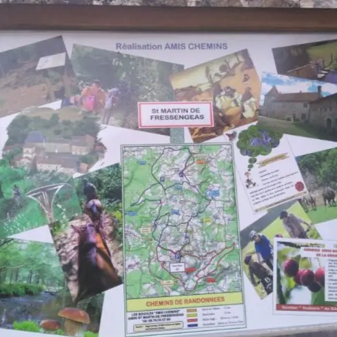 Panneau de départ Saint Martin de Fressengeas
