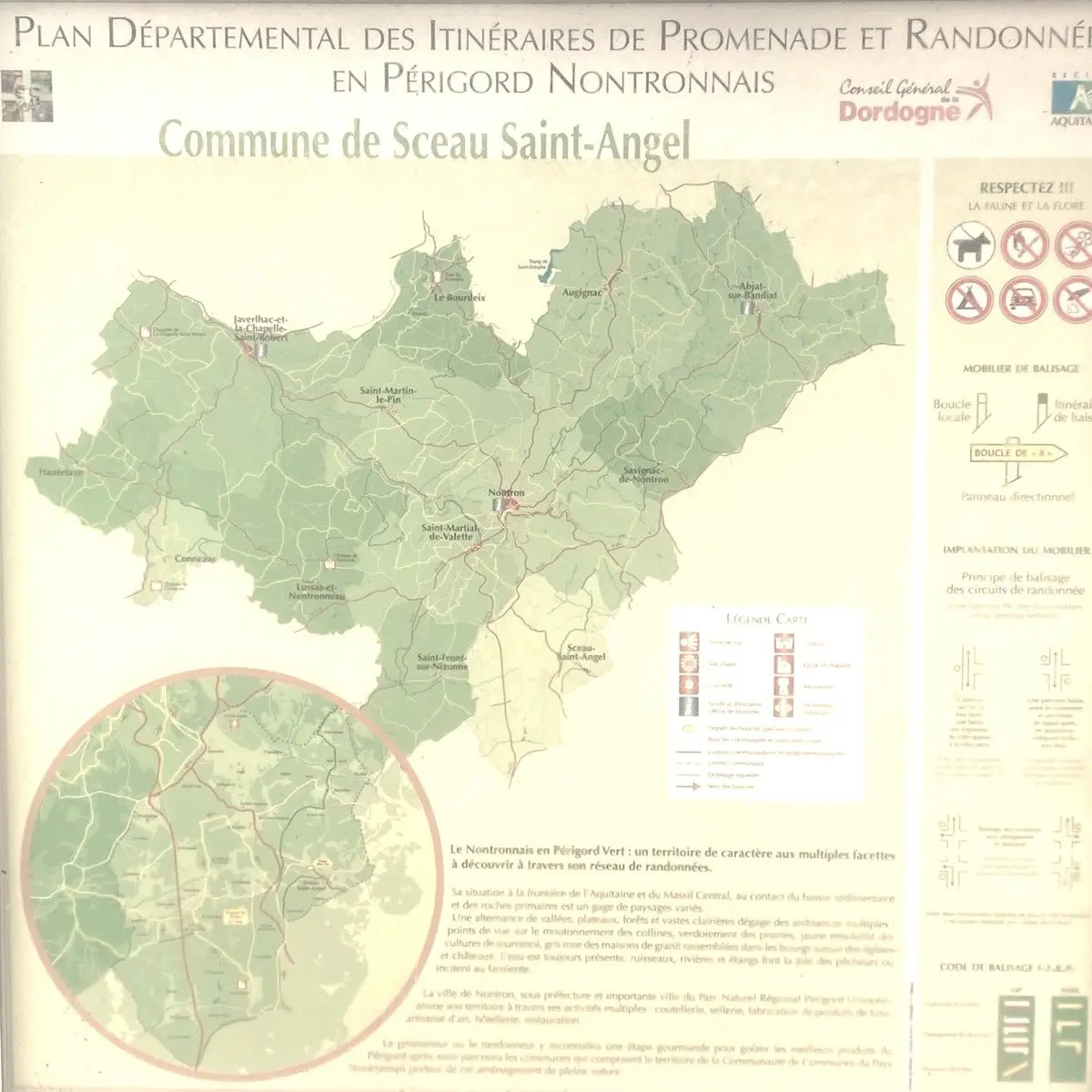 SCEAU-SAINT-ANGEL-Boucle de Sceau-Panneau d'appel