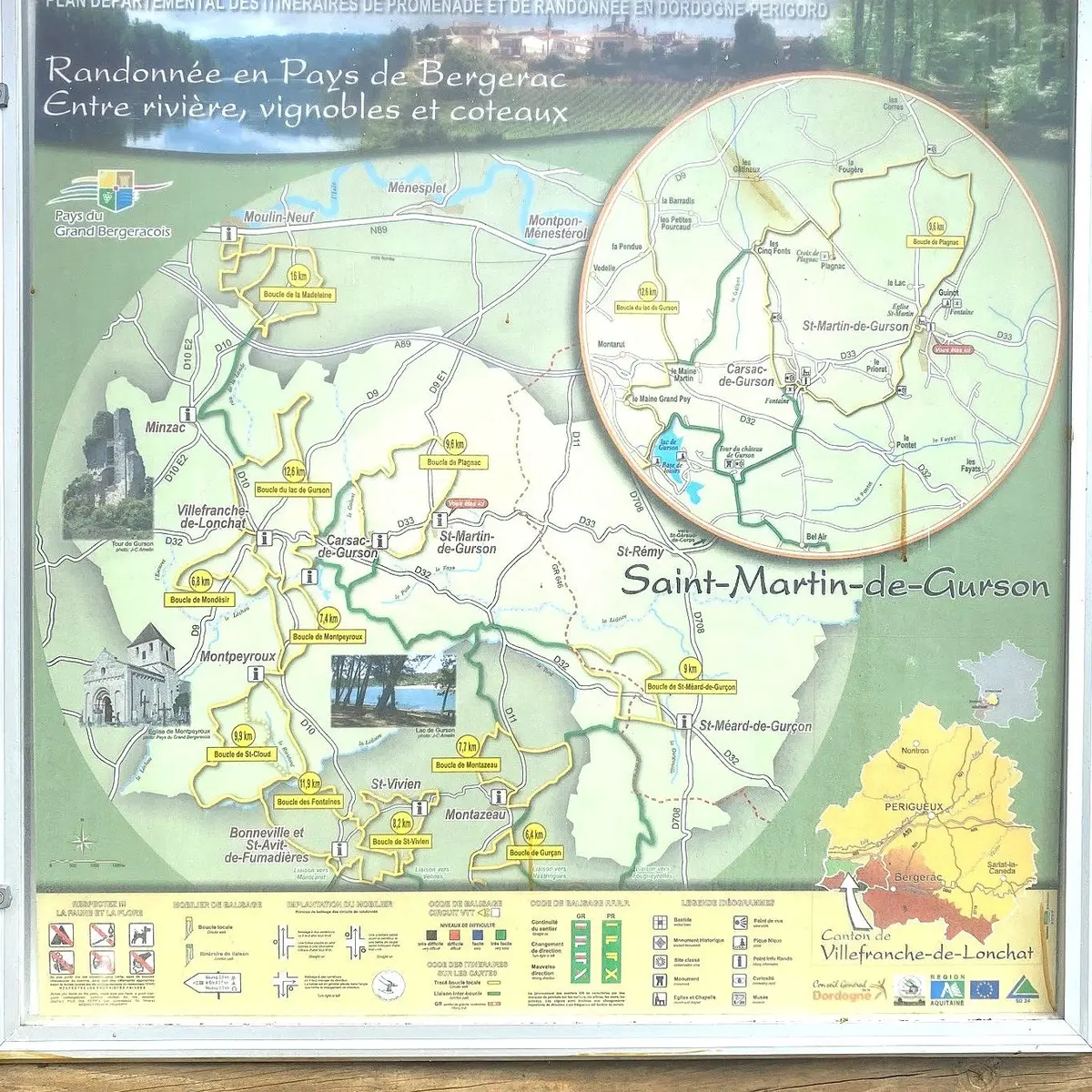 SAINT-MARTIN DE GURSON-Boucle de Plagnac-Panneau d'appe 2