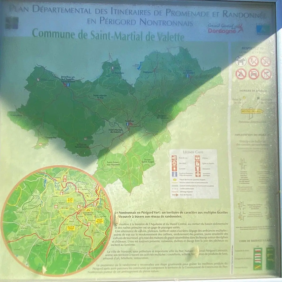 SAINT MARTIAL DE VALETTE-Boucle des îles-Panneau d'appel