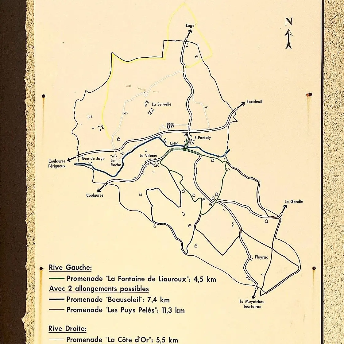 SAINT-PANTALY-D'EXCIDEUIL-Boucle des Causses verts-Panneau d'info