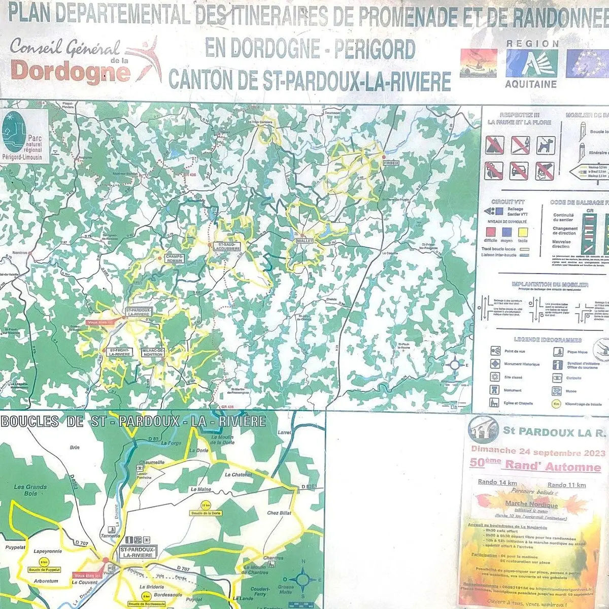 SAINT-PARDOUX-LA-RIVIERE-Boucle de Puypelat-Panneau d'appel