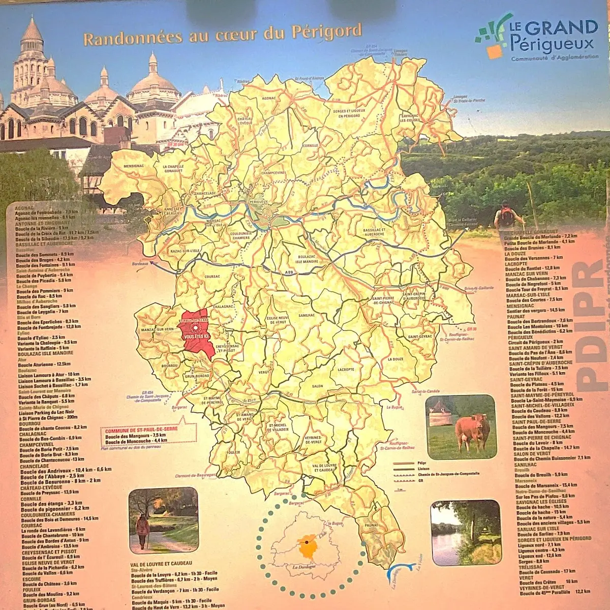 SAINT-PAUL-DE-SERRE-Boucle des Mangours-Panneau d'appel