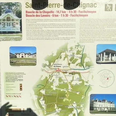 SAINT PIERRE DE CHIGNAC-Boucle de La Chapelle-Panneau d'appel