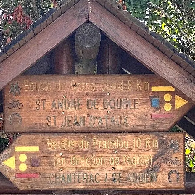 SAINT VINCENT DE CONNEZAC-Boucle de Pradelou-Panneau d'appel