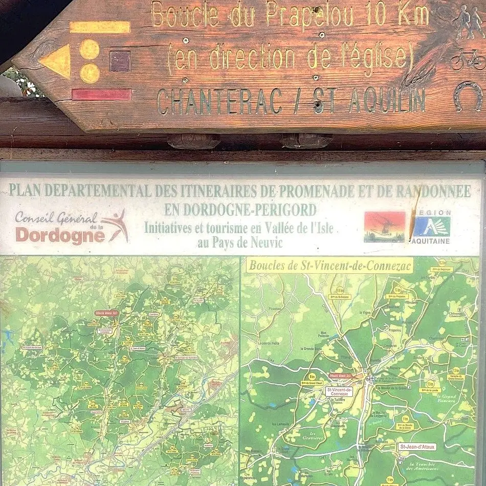 SAINT VINCENT DE CONNEZAC-Boucle du Grand Claud-Panneau d'appel-Signalétique 2