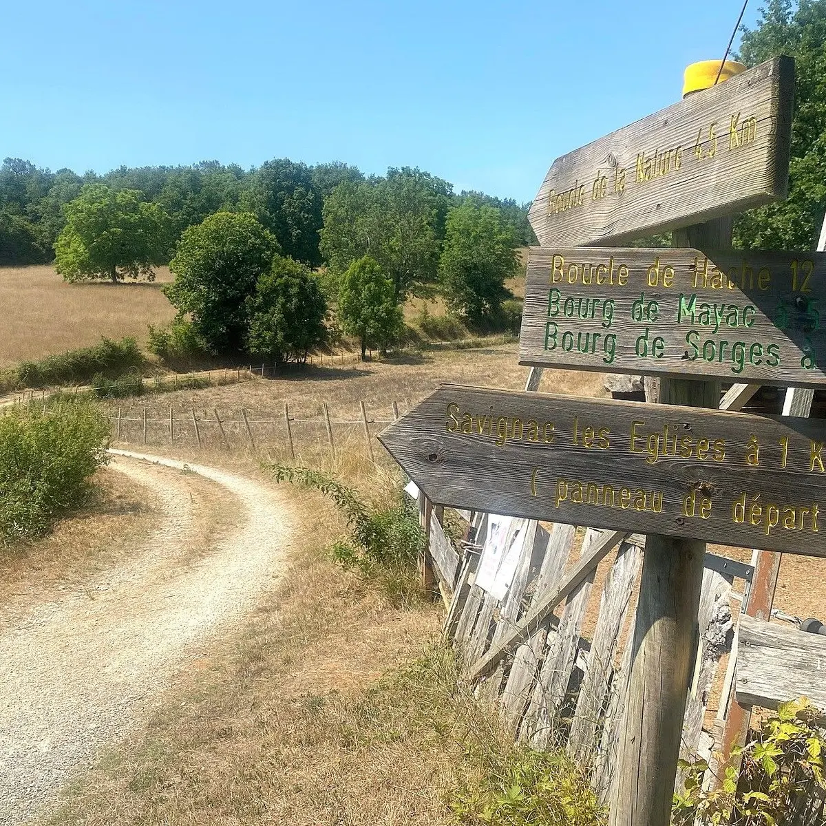 Savignac les églises-Boucle de la nature-Chemin-Signalétique