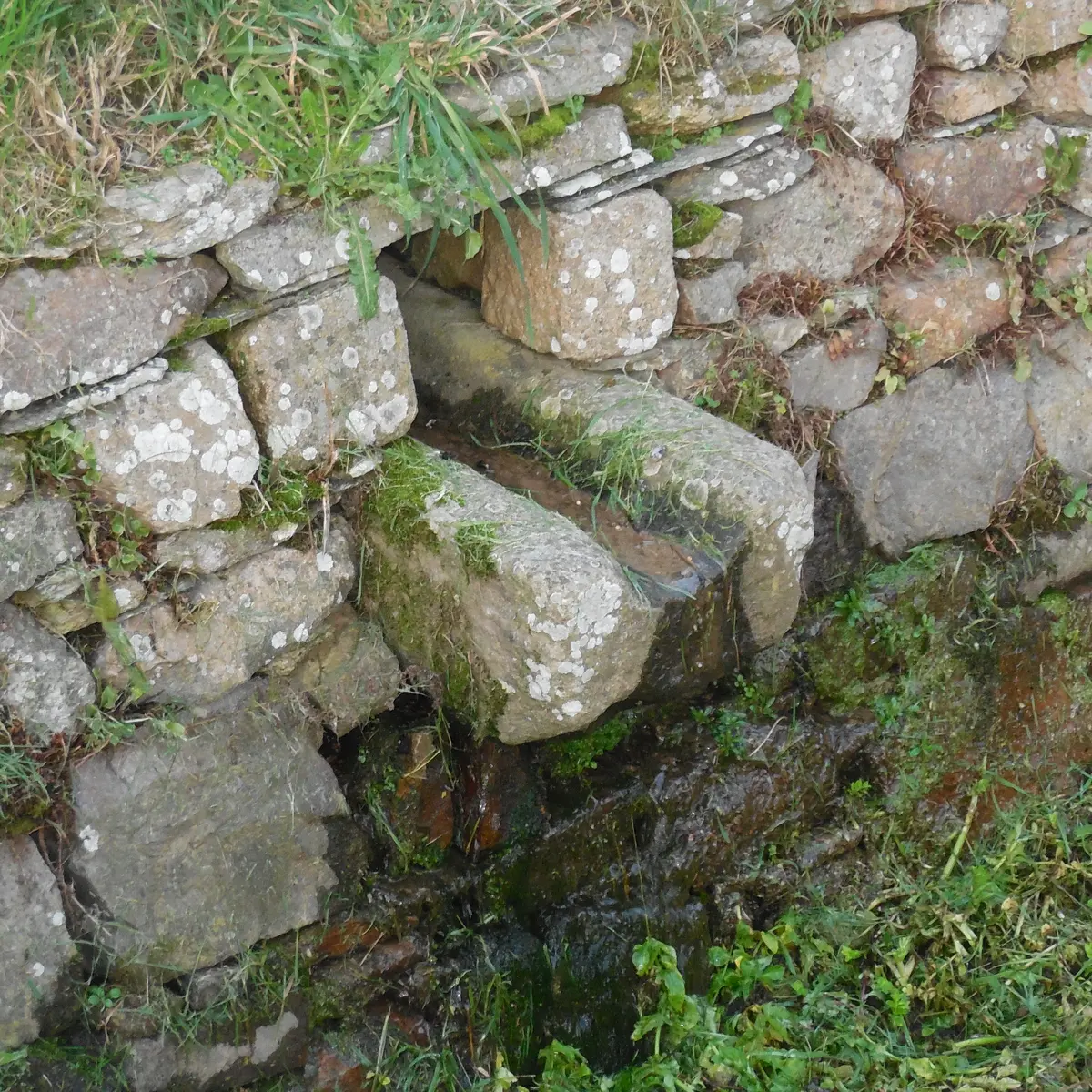 détail mur maconné