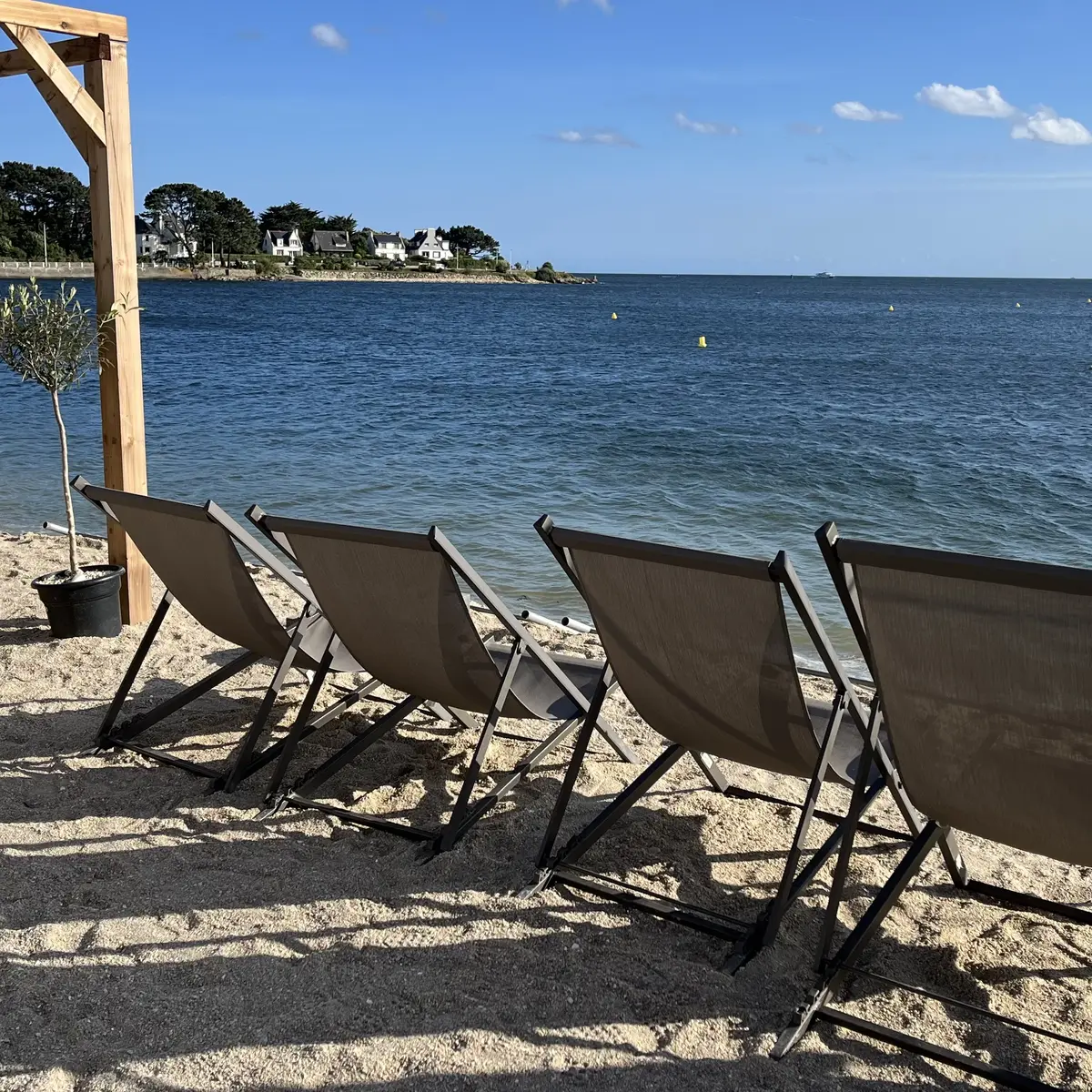 Accès à la mer depuis le Club du Phare