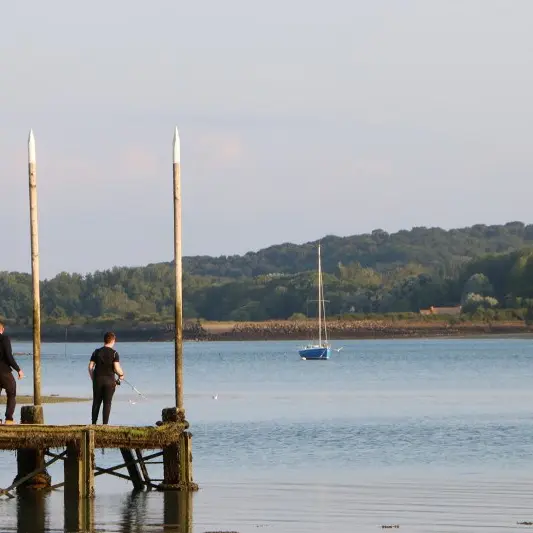 Ponton plage du Vallion