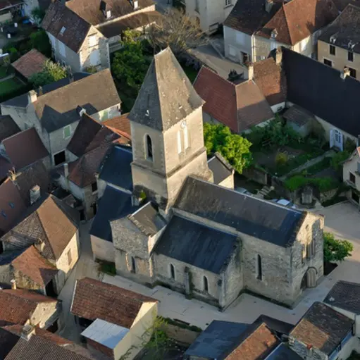 vue aérienne daglan