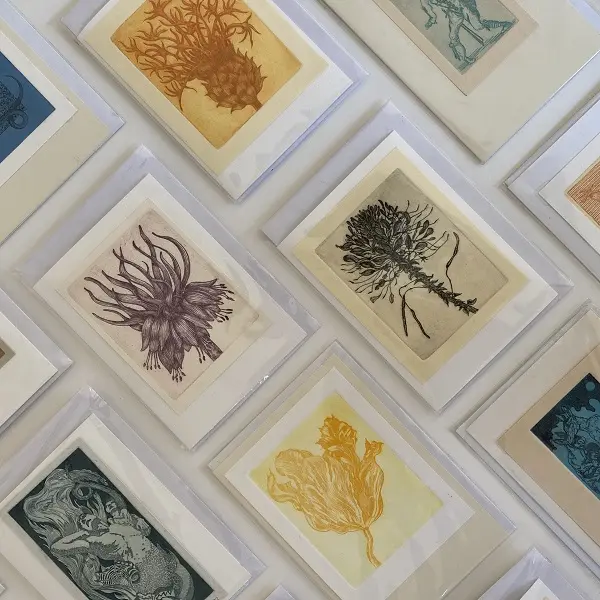 Cartes Eaux Fortes à encadrer