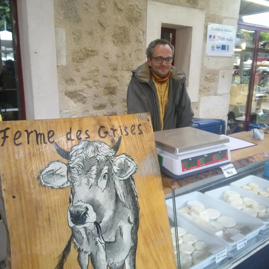 Simon au marché de Thiviers