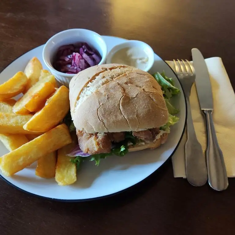 Oriental chicken burger