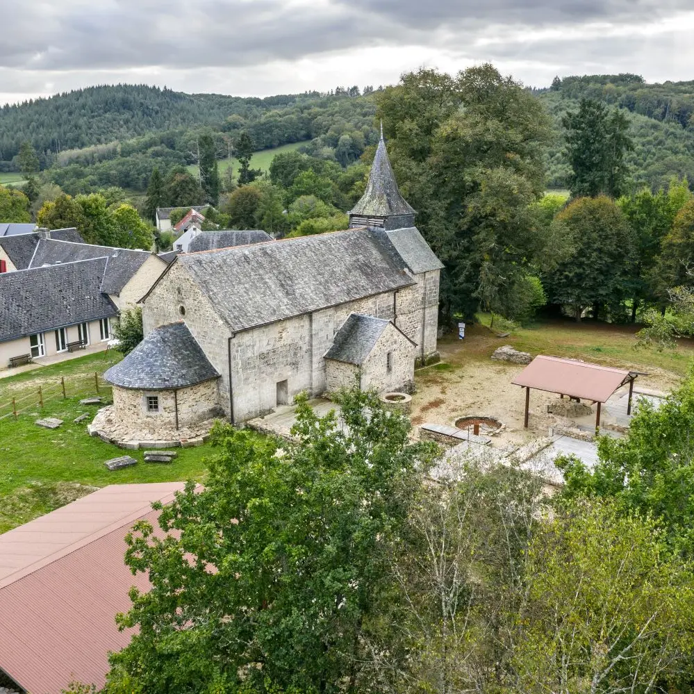 Vue aerienne prieuré St-Sulpucre - Soudaine Lavinadière ©Benoit Charles (11)