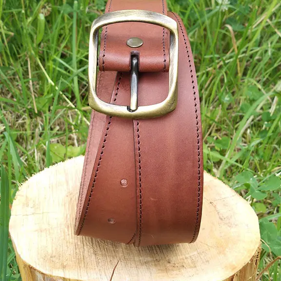 ceinture marron 4cm