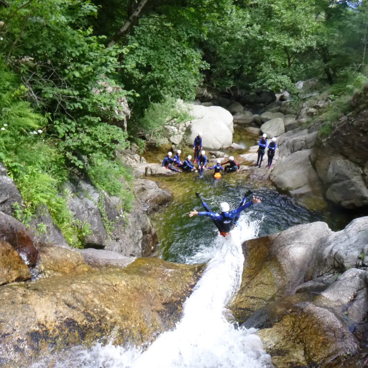 Toboggan ejectable aux cascades d'Orgon