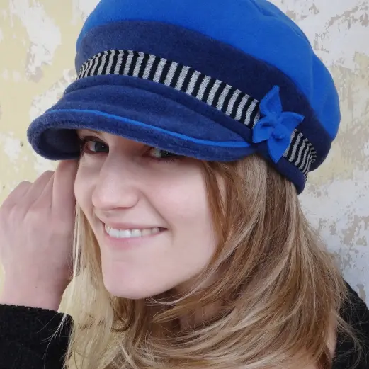 Casquette Miss encre et bleu