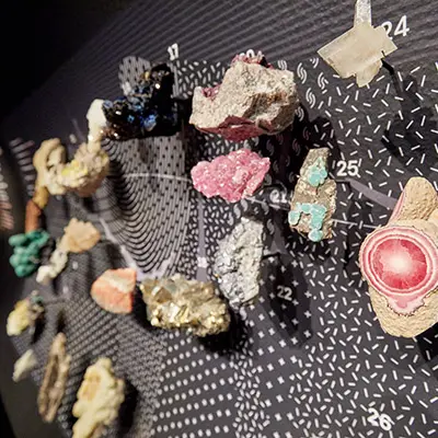 Exposition du Minerallium Fond de dotation Roullier -Saint-Malo