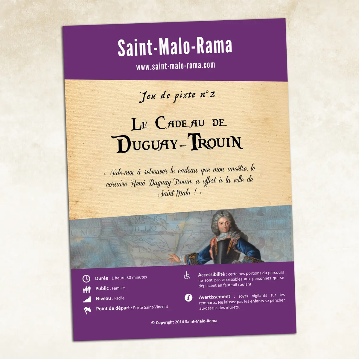 Jeu de piste n° 2 - Le Cadeau de Duguay-Trouin - Saint-Malo-Rama
