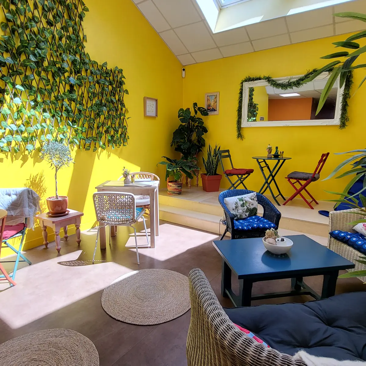 Notre terrasse intérieure à l'ambiance méditerranéenne
