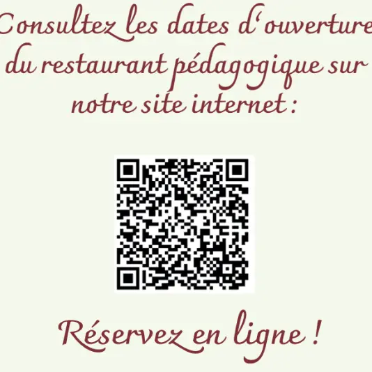 QR CODE - Lycée hôtelier Sainte-Thérèse