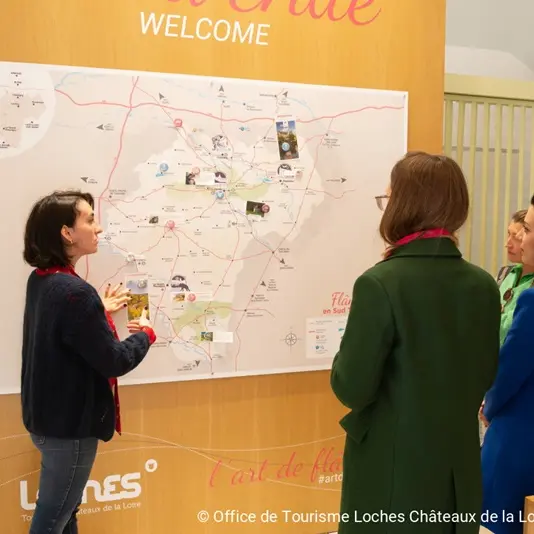 Office Tourisme Loches accueil carte
