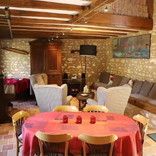 Salle de séjour - Les Trémières de Launay - Tournon st Pierre- Loches Val de Loire