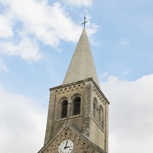 Clocher de l'église d'Aluze
