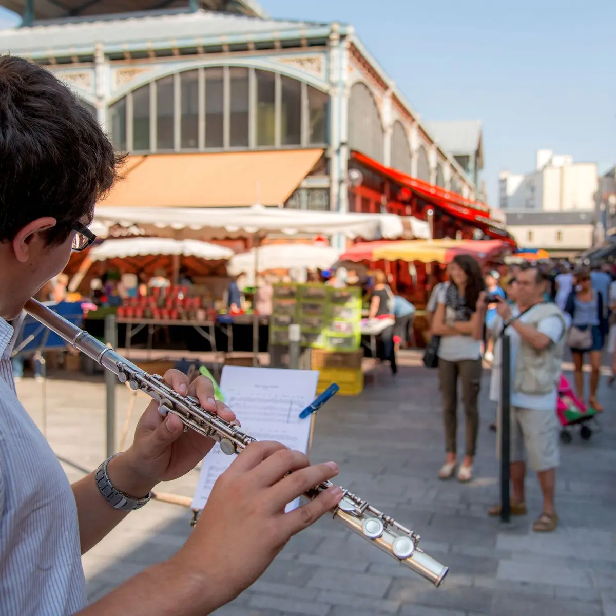 Les Halles - place du marché à Dijon