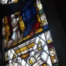 Vitrail de 1493 restauré église de Crissey
