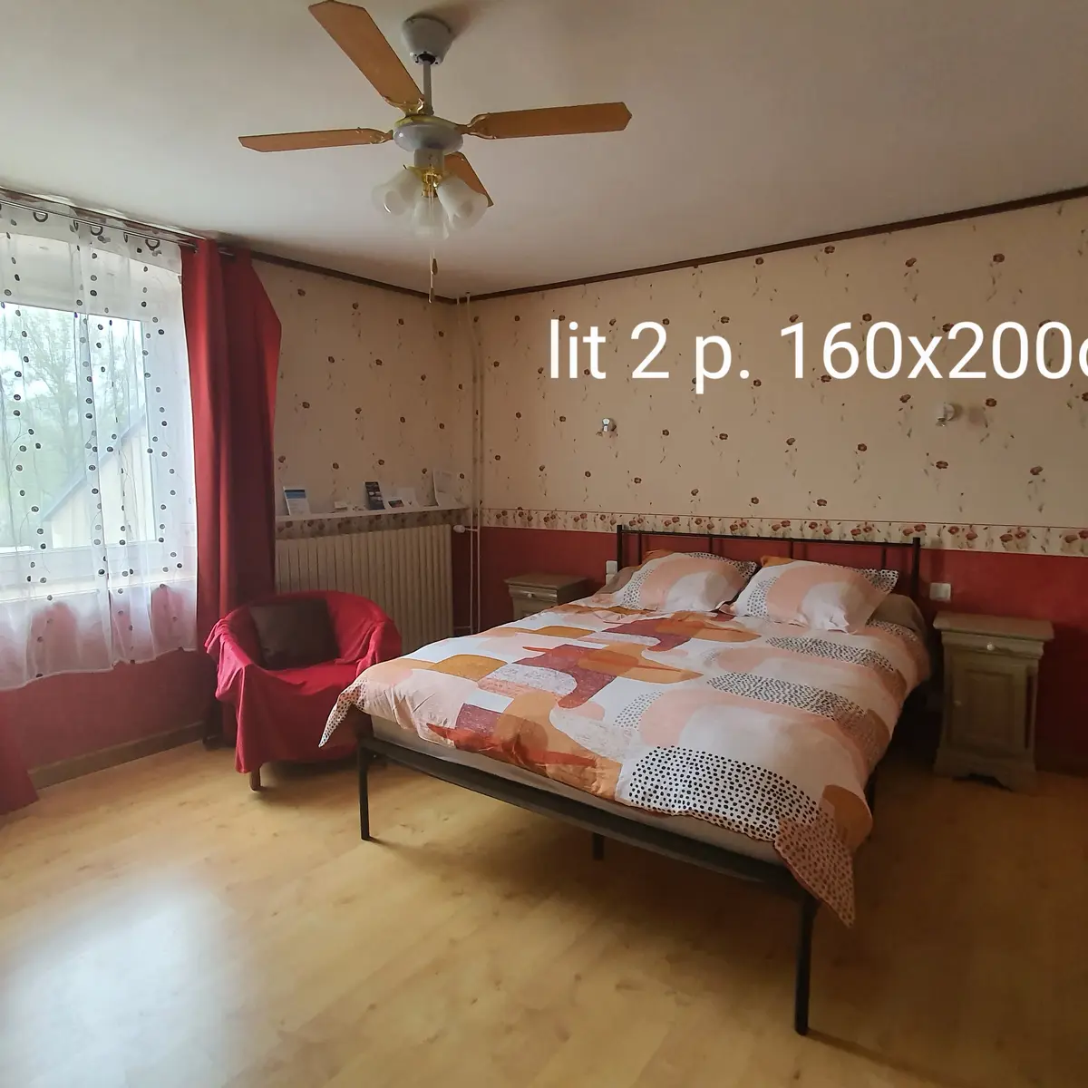 La Gustine chambre d'hôtes grand lit