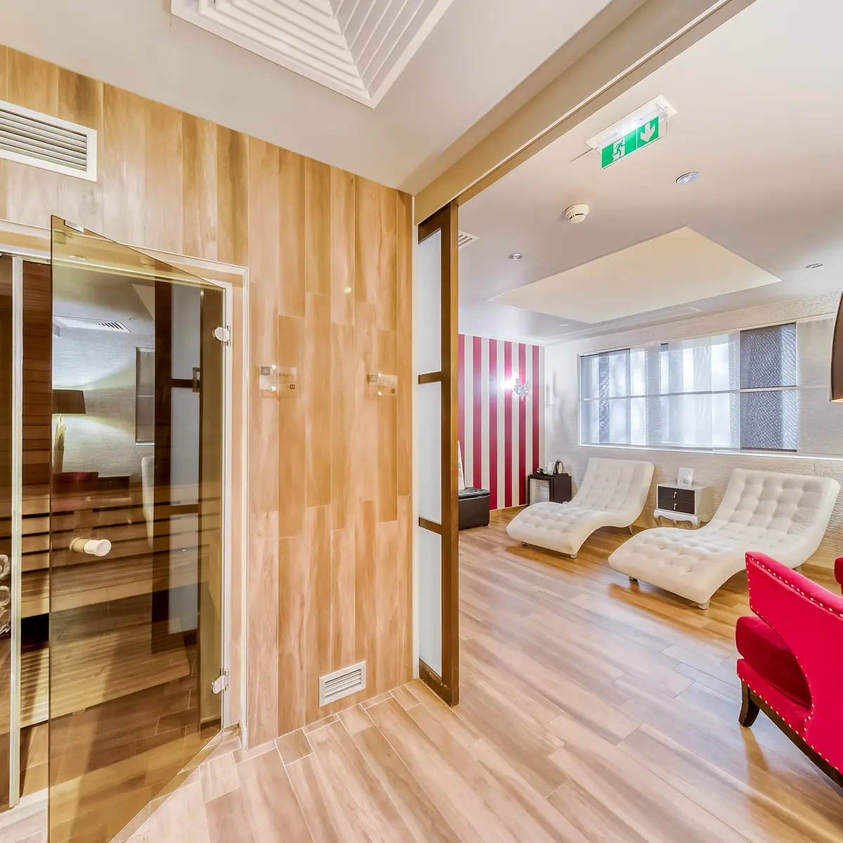 sauna +  coin détente