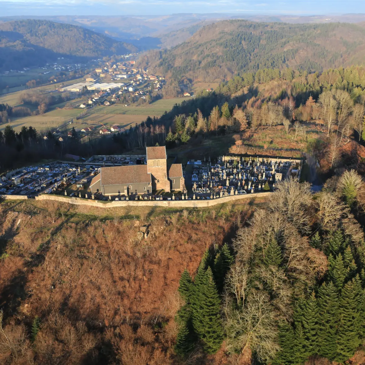 La Montagne Saint Martin vu du ciel