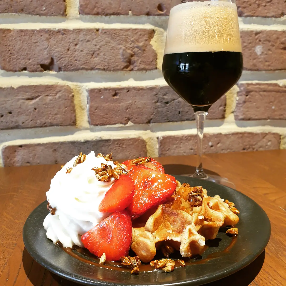 Gaufre liégoise au levain et à la bière