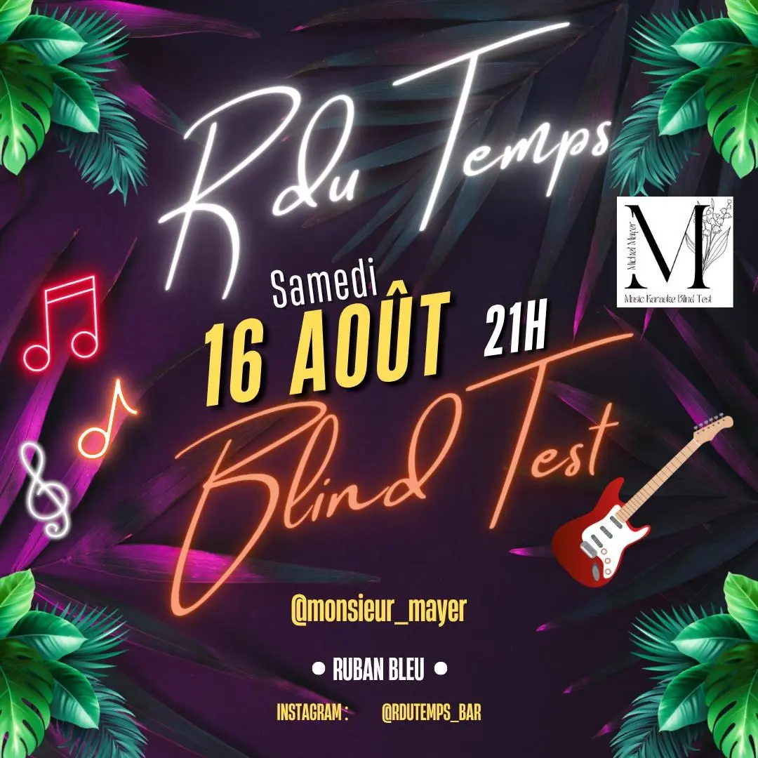 Affiche du Blind Test
