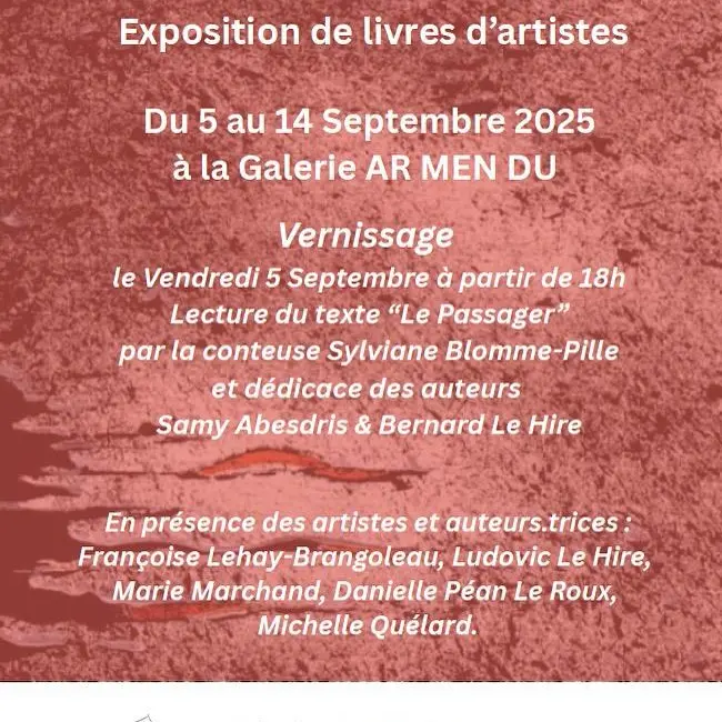 Exposition de livres d'artistes à la Galerie Ar Men DU