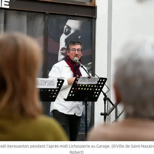 Lecture de Joël Kerouanton pendant l'après-midi Lichouzerie
