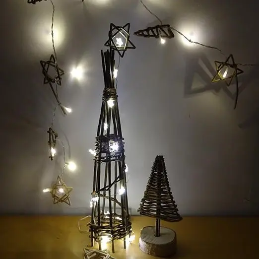 Décorations de Noël en osier